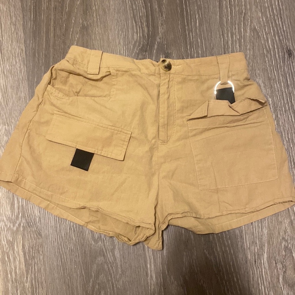 tan shorts